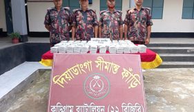 কুড়িগ্রামে জ্বালানি তেল মাদকদ্রব্যসহ অর্ধকোটি টাকার মালামাল জব্দ করেছে বিজিবি