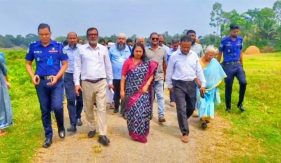 প্রস্তাবিত শেরপুর মেডিকেল কলেজের জায়গা পরিদর্শন 