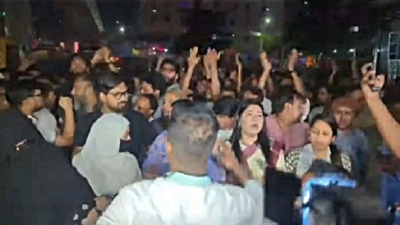 হবিগঞ্জে এনসিপি নেতাদের ওপর হামলার প্রতিবাদে বিক্ষোভ