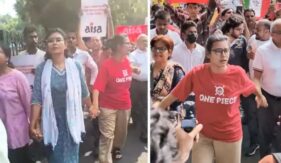 ব্যারিকেড সরিয়ে এগোচ্ছে মিছিল, থমথমে দিল্লি